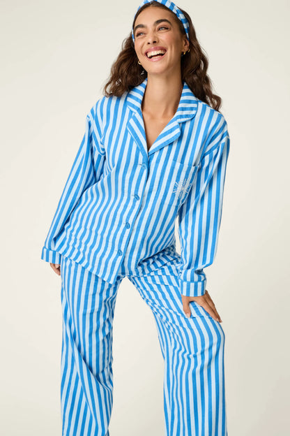 Flannels Icon Set in Coast Stripe - PJ Salvage