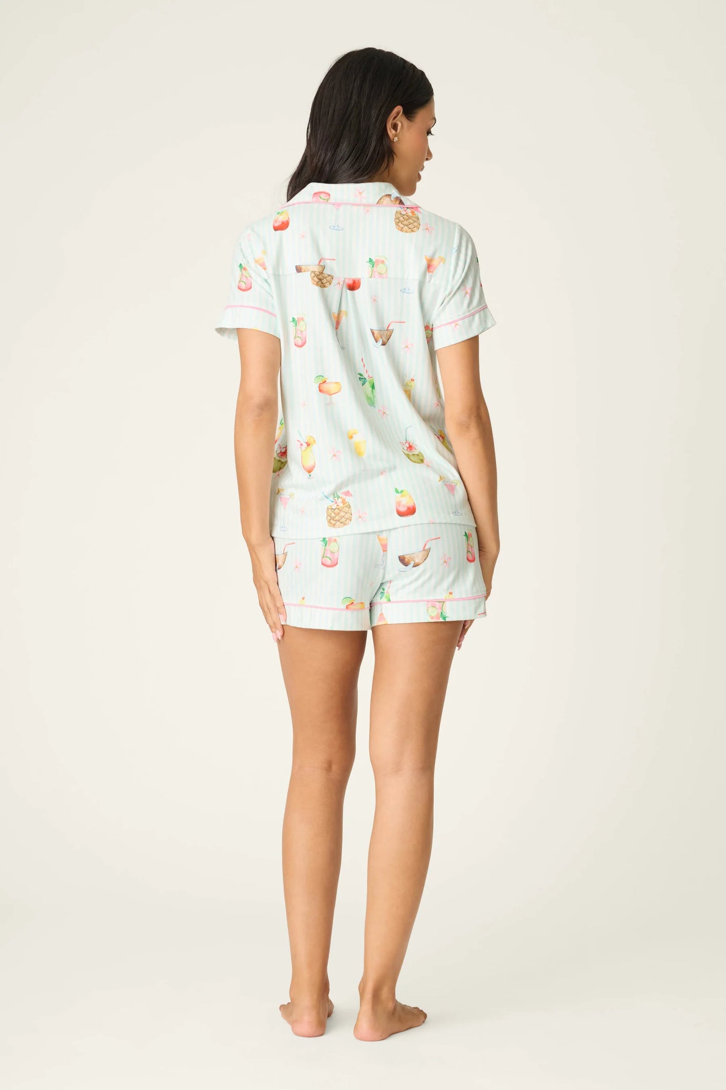 It's Five O'clock Somewhere PJ Set in Light Aqua - PJ Salvage