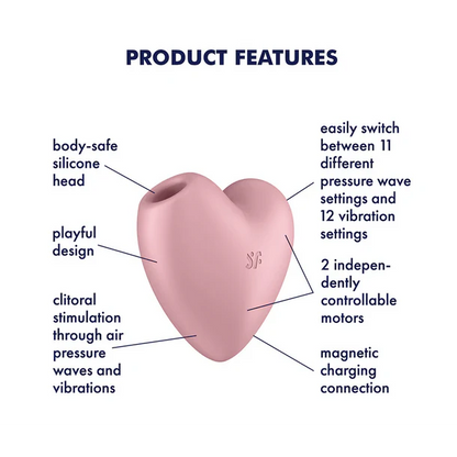 Cutie Heart In Light Red - Satisfyer