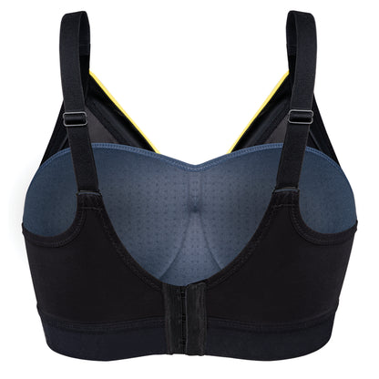 Active Shapesd Padded Support Sports Bra In Slate Grey - Shock Absorber
