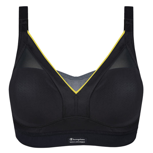 Active Shapesd Padded Support Sports Bra In Slate Grey - Shock Absorber