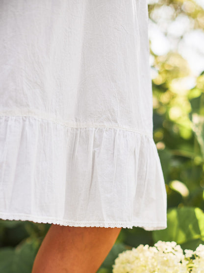 Valarie Slip In White - April Cornell