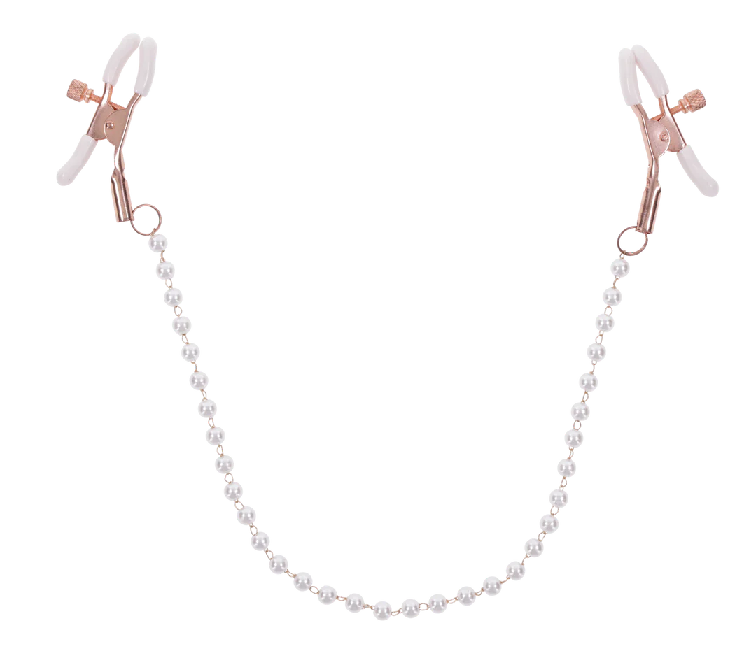 Peaches N Creame Pearl Nipple Clamps - Sportsheets