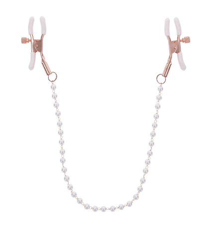 Peaches N Creame Pearl Nipple Clamps - Sportsheets