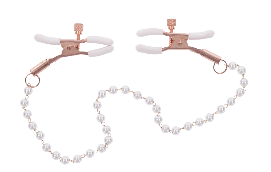 Peaches N Creame Pearl Nipple Clamps - Sportsheets