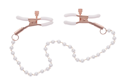 Peaches N Creame Pearl Nipple Clamps - Sportsheets