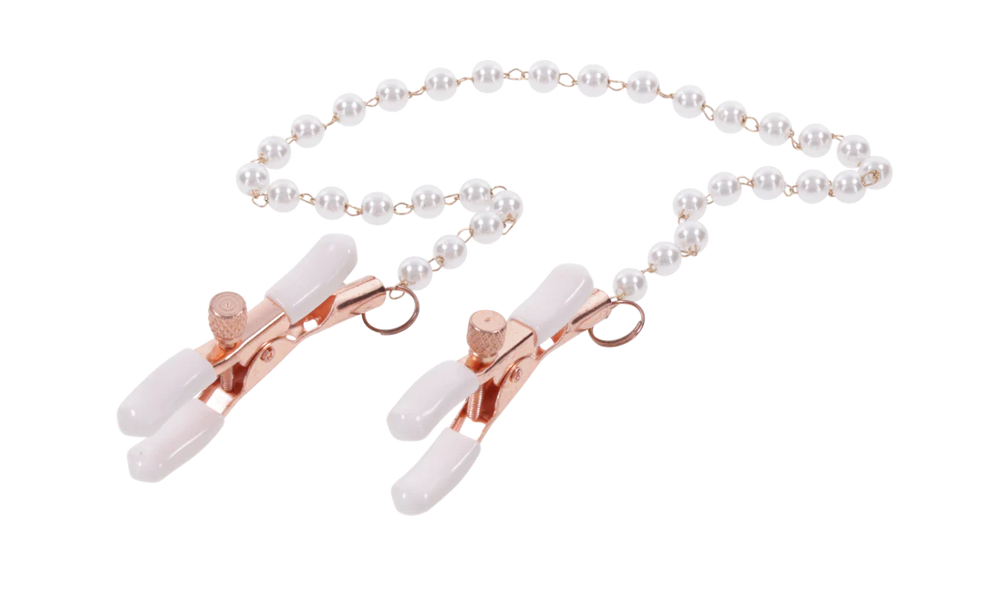 Peaches N Creame Pearl Nipple Clamps - Sportsheets