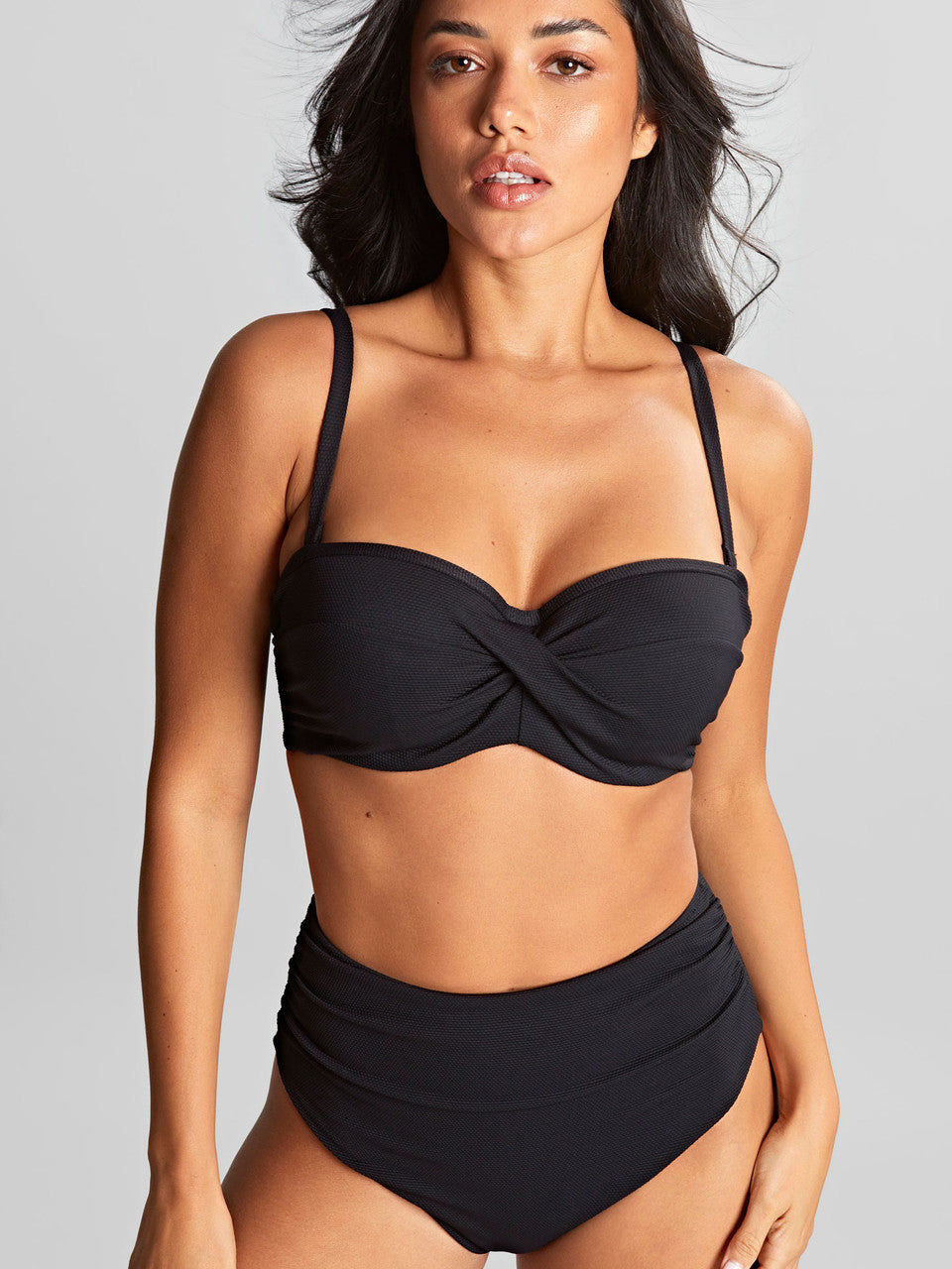 Spirit Bandeau Bikini Top In Black - Panache