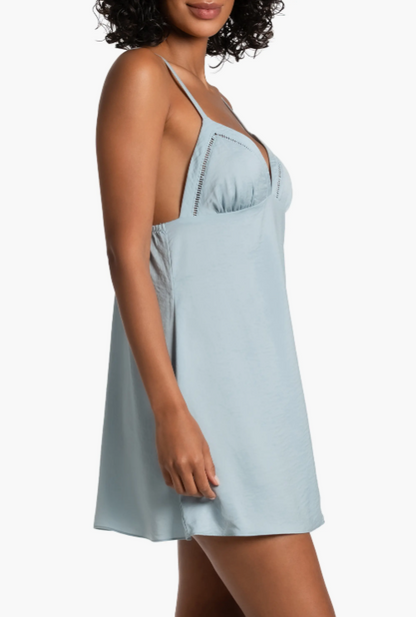 Marion Solid Chemise In Blue - Midnight Bakery