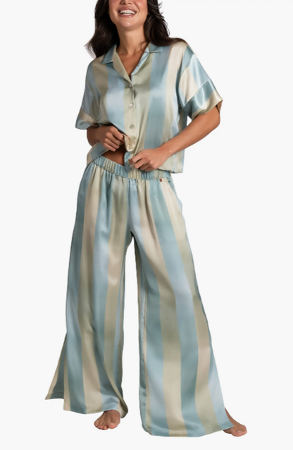 Joplin PJ Pant Set In Ombre Blue - Midnight Bakery