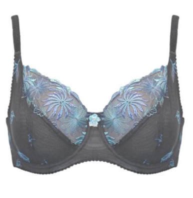 St. Tropez Full Cup Bra In Slate & Blue- Pour Moi