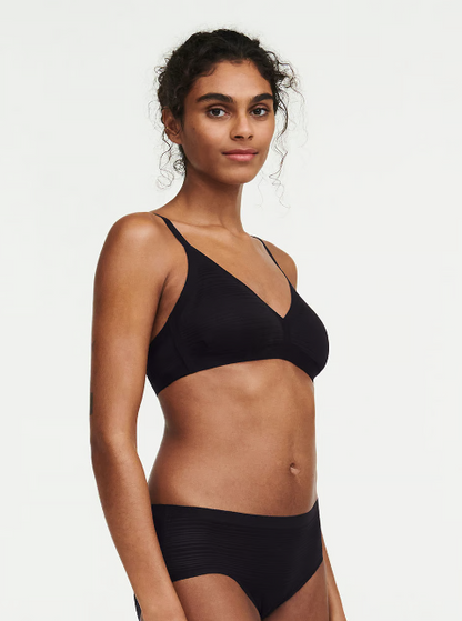 Softstretch Stripes Bralette In Black - Chantelle