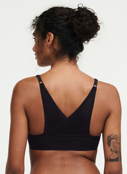 Softstretch Stripes Bralette In Black - Chantelle