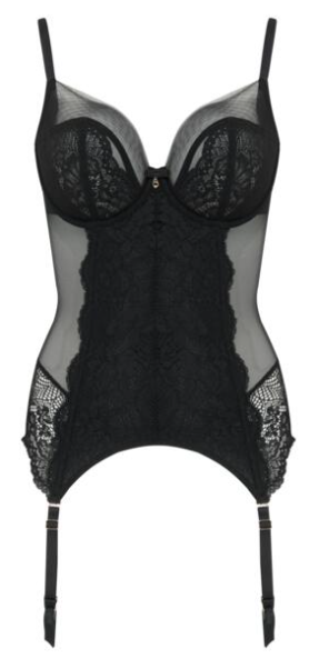 Milan Underwired Basque In Black - Pour Moi