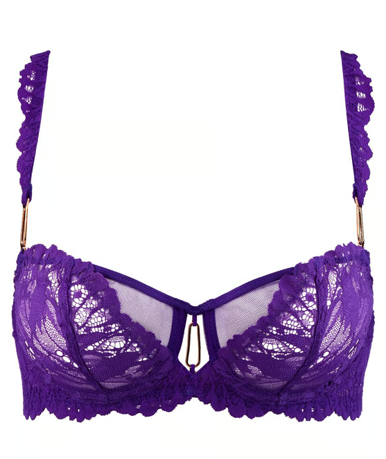 Flowermania Half-Cup Bra In Poison Purple - Aubade