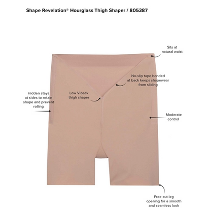 Shape Revelation Hourglass Thigh Sharper In Praline - Wacoal