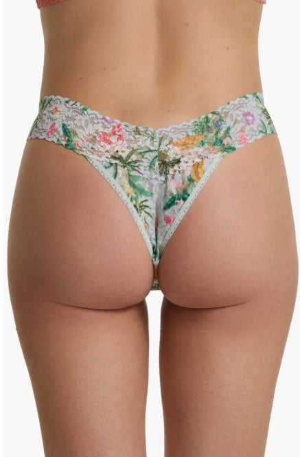 Original Rise Signature Lace Thong In Floriculture - Hanky Panky