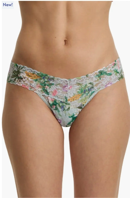 Low Rise Signature Lace Thong In Floriculture - Hanky Panky
