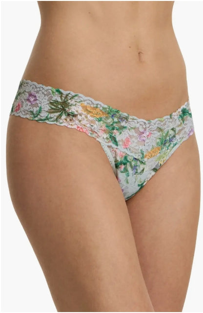 Low Rise Signature Lace Thong In Floriculture - Hanky Panky