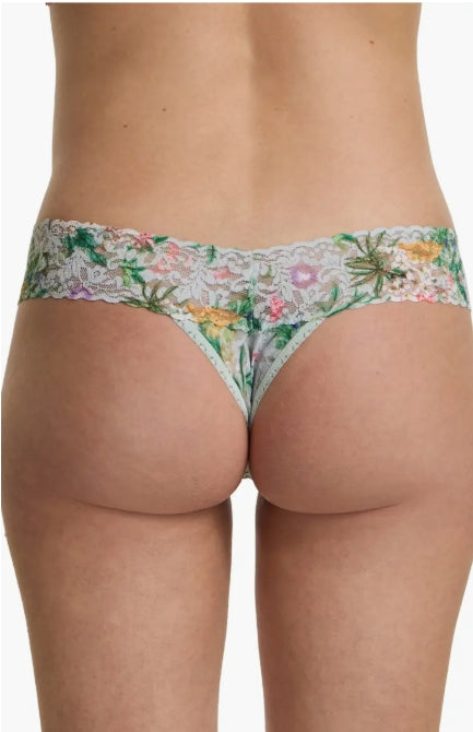 Low Rise Signature Lace Thong In Floriculture - Hanky Panky