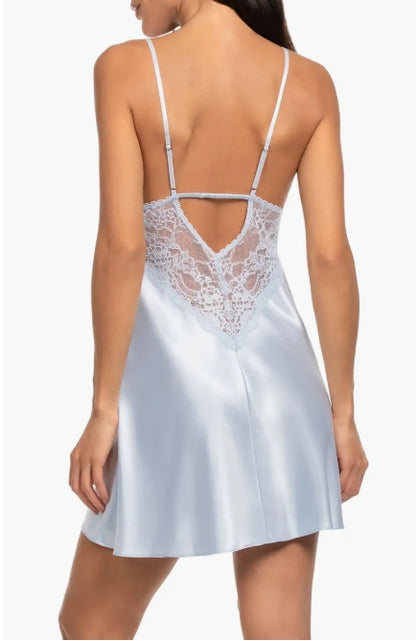 Annie Chemise In Pale Blue - In Bloom