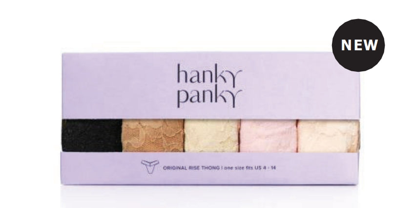 5 Original Rise Thongs In Basic Colors - Hanky Panky