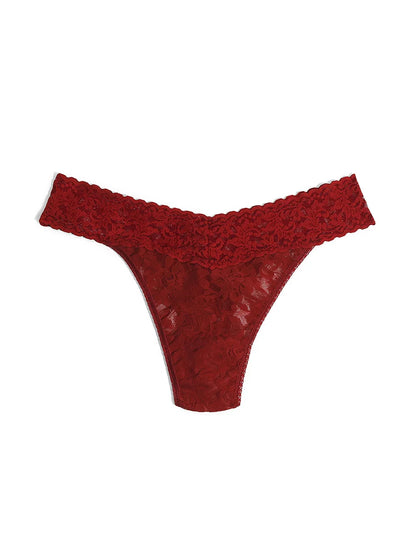 Original Rise Signature Lace Thong in Clay Ole - Hanky Panky