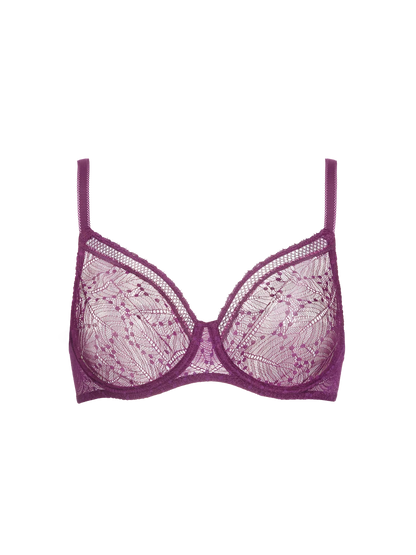 Comete Full Cup Support Bra In Blackberry - Simone Perele