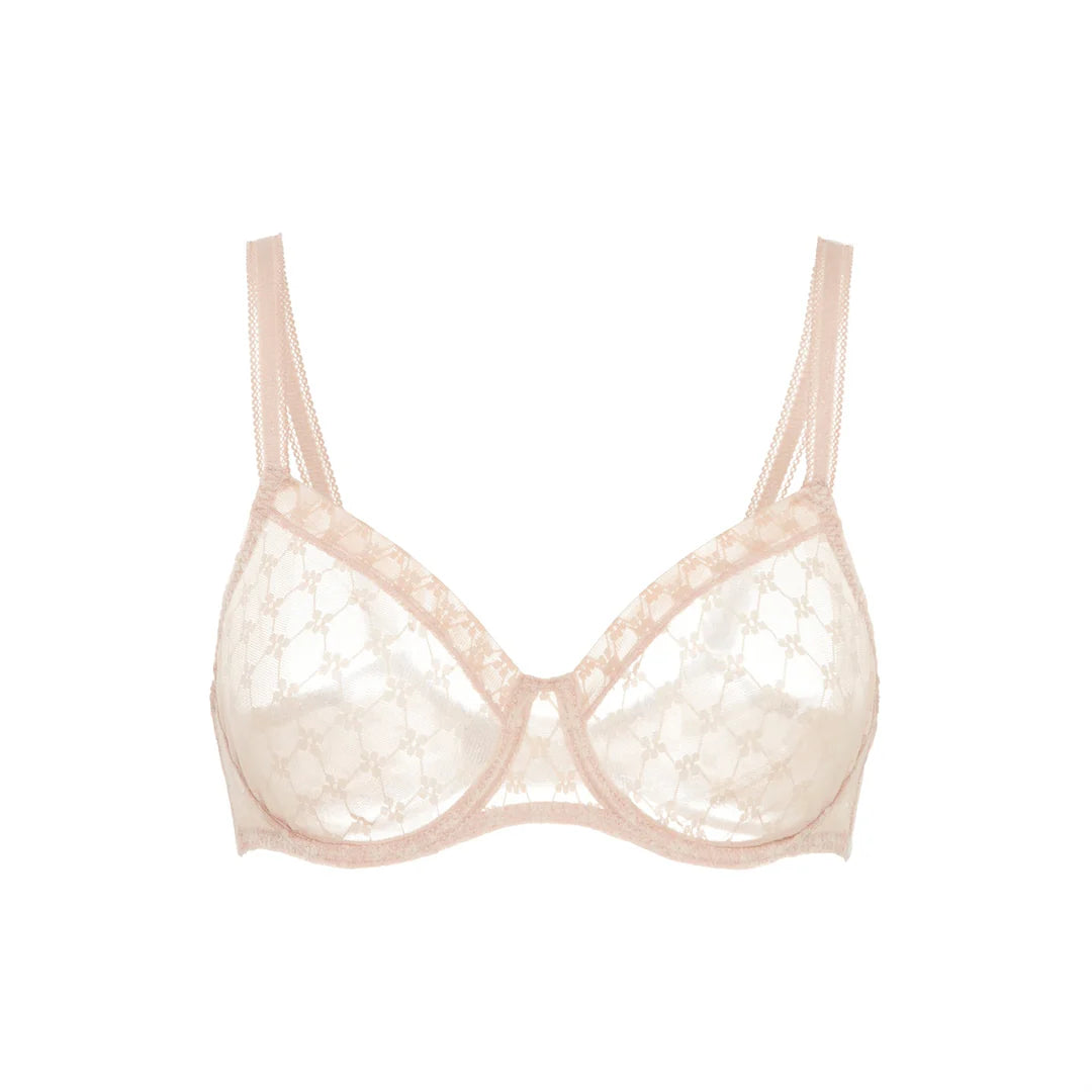 Plume UW Moulded Plunge Bra in Peau Rose- Simone Perele