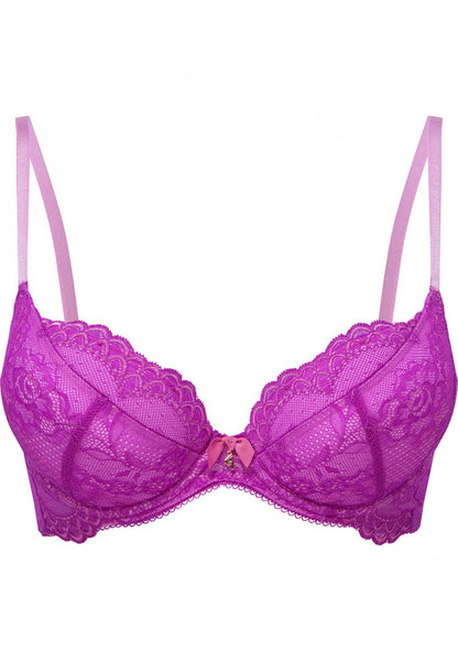 Gossard Women's Superboost Lace Non-Padded Plunge Bra, Orchid, 38J :  : Fashion