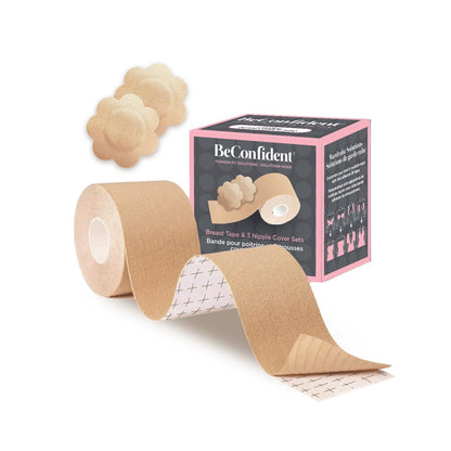 Breast Lift Tape & 3 Discreet Nipple Cover Sets In Light - Be Confident