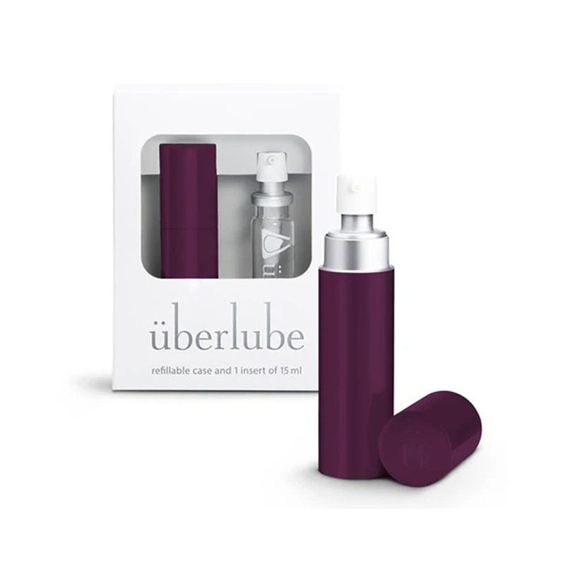 UberLube Good-To-Go Travel Spray 15mL In Eggplant