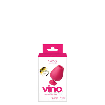 Vino Rechargeable Vibrating Sonic Vibe in Pink - Vedo