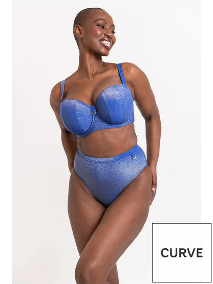 Sapphire Seas Bandeau Bikini Top - Curvy Kate