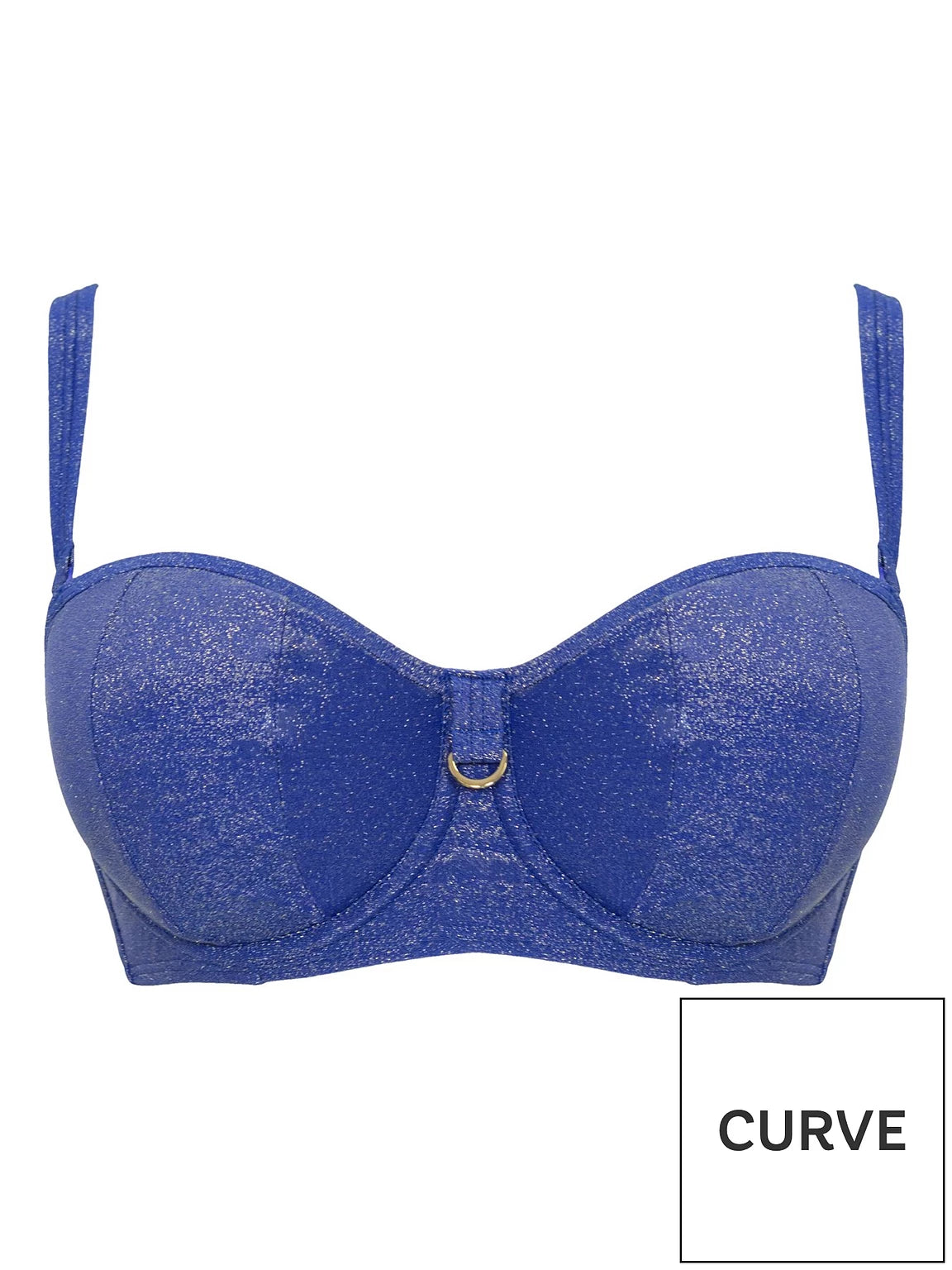 Sapphire Seas Bandeau Bikini Top - Curvy Kate
