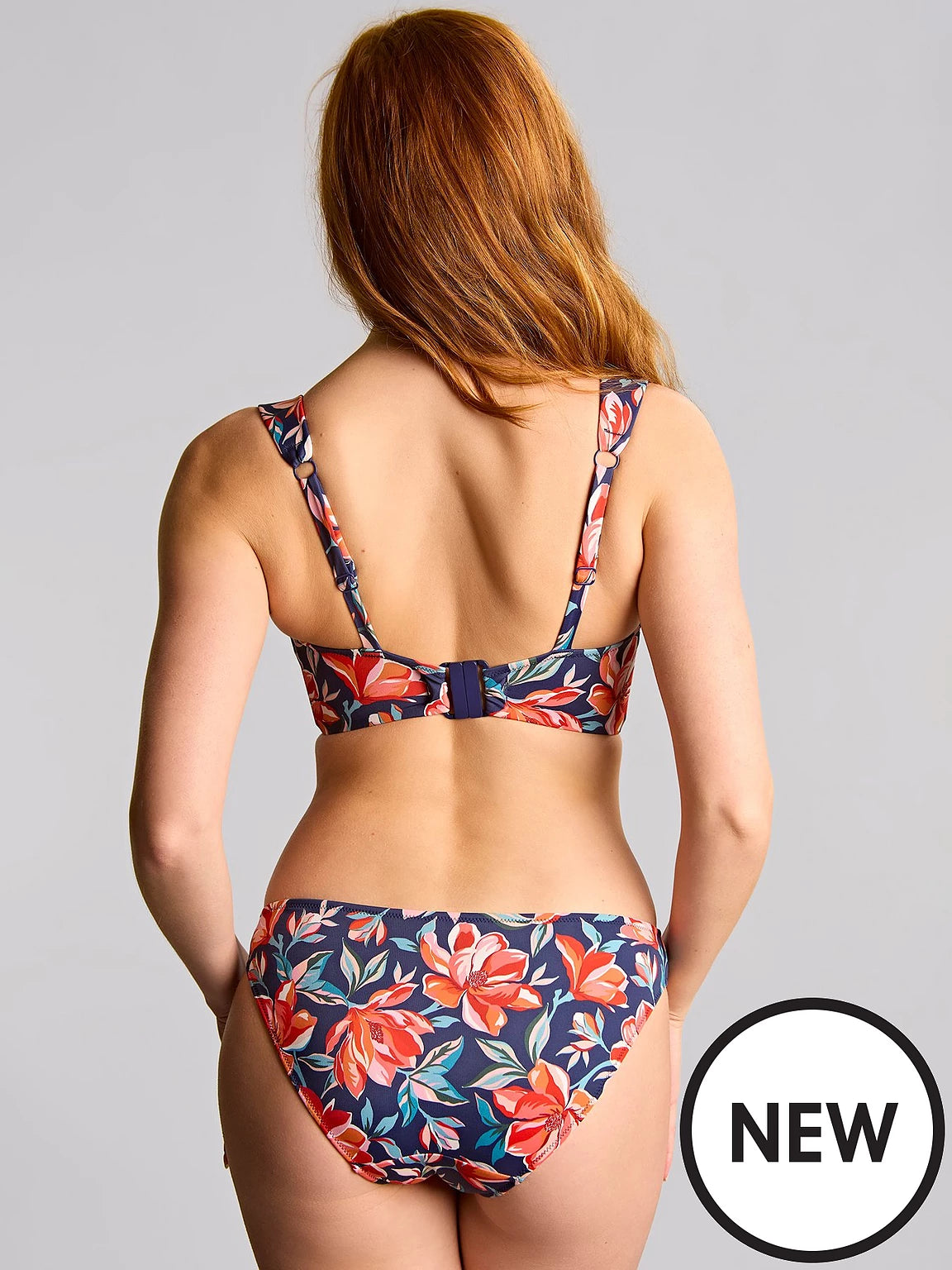 Liliflora Bette Balcony Bikini Top in Liliflora Print - Panache