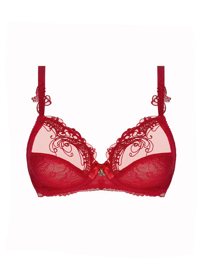 Soir De Venise 3 Parts Full Cup Bra In Rouge Venise - Lise Charmel
