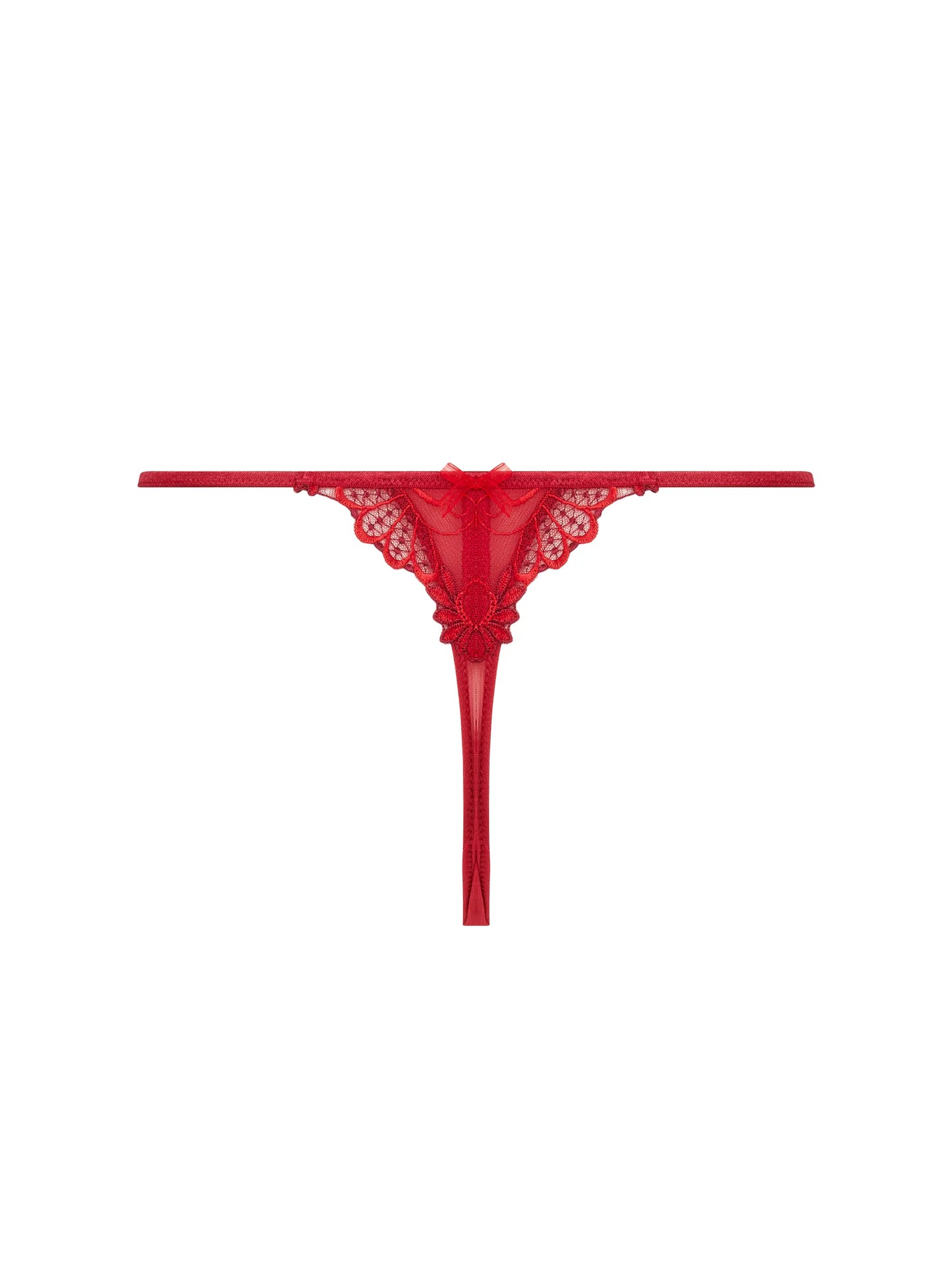 Dressing Floral Thong In Red - Lise Charmel