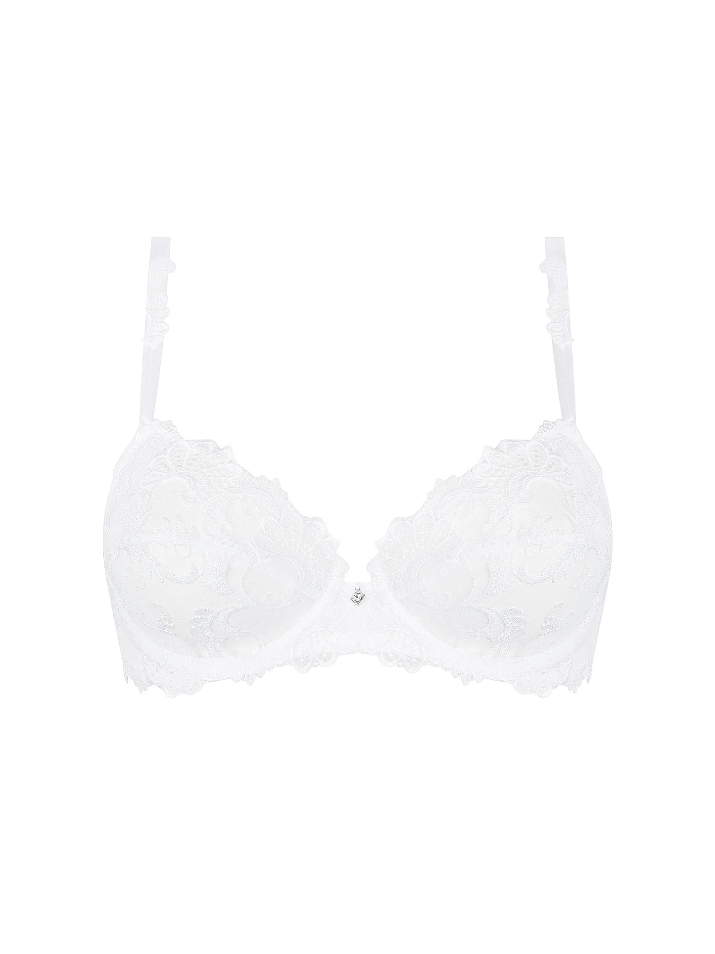 Dressing Floral Full Cup Bra In Blanc - Lise Charmel