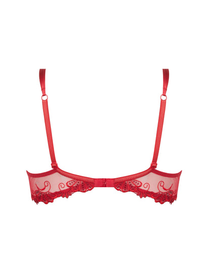 Dressing Floral Full Cup Bra In Red - Lise Charmel