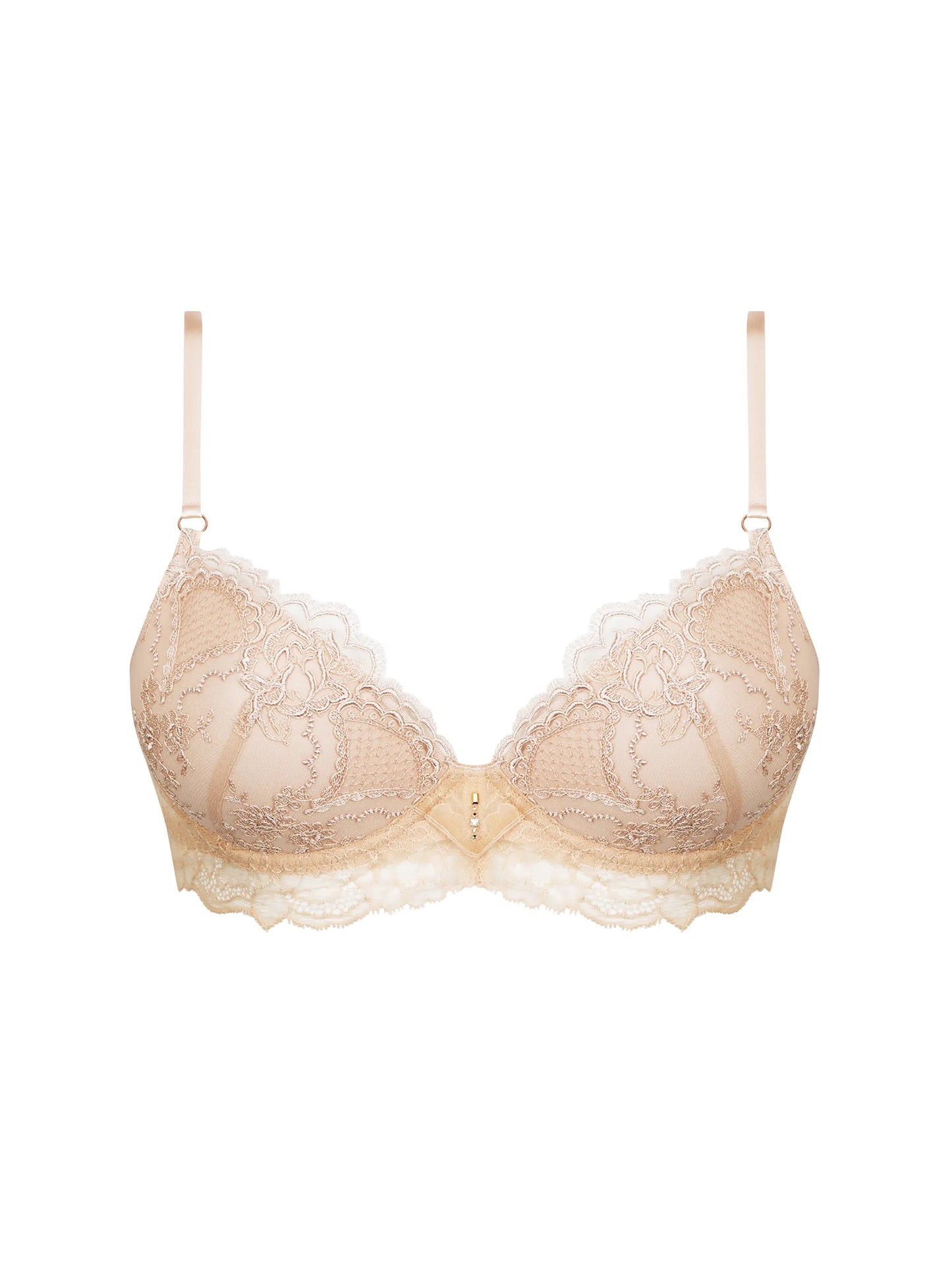 Sublime En Dentelle Contour Bra In Nude - Lise Charmel