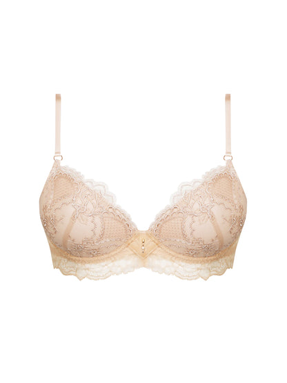 Sublime En Dentelle Contour Bra In Nude - Lise Charmel