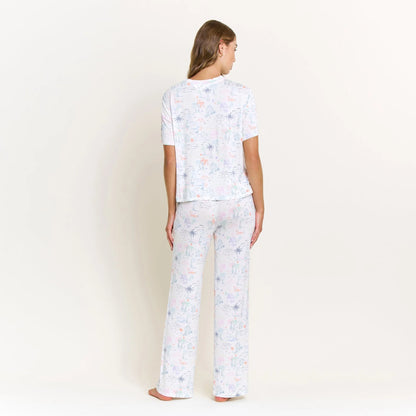 Sundown Sanctuary Tee Pant Set - Honeydew Intimates