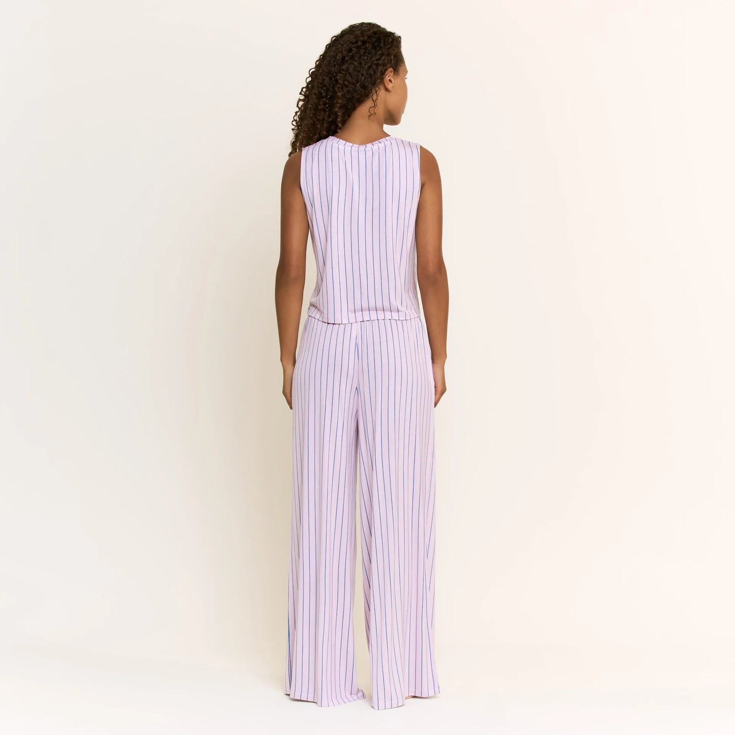 Sundown Sanctuary V Tank Pant Set - Honeydew Intimates