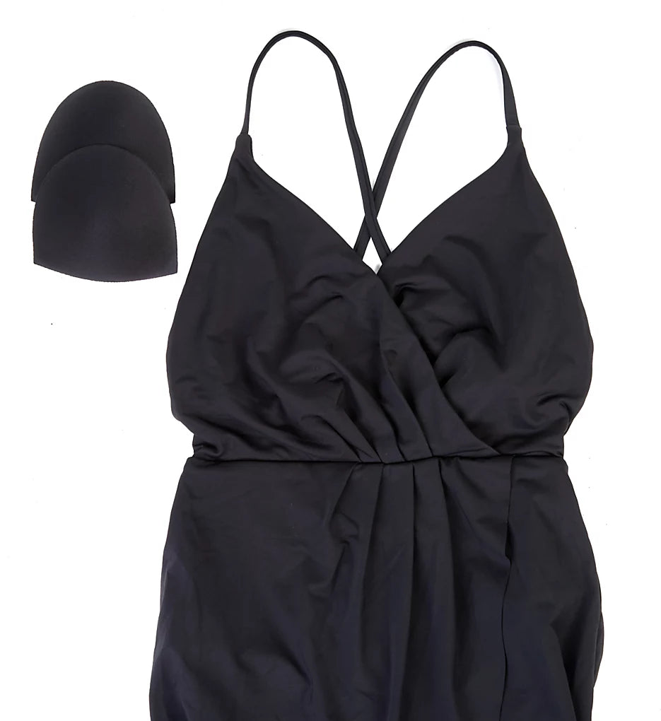 Surplice Maillot Skirted Swimsuit - Anne Cole