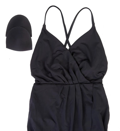 Surplice Maillot Skirted Swimsuit - Anne Cole