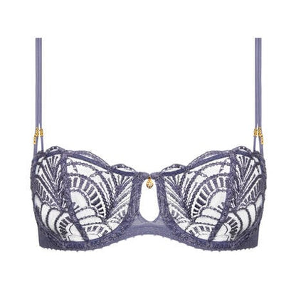 Vibes Lace Demi Cup Bra In Denim - Aubade