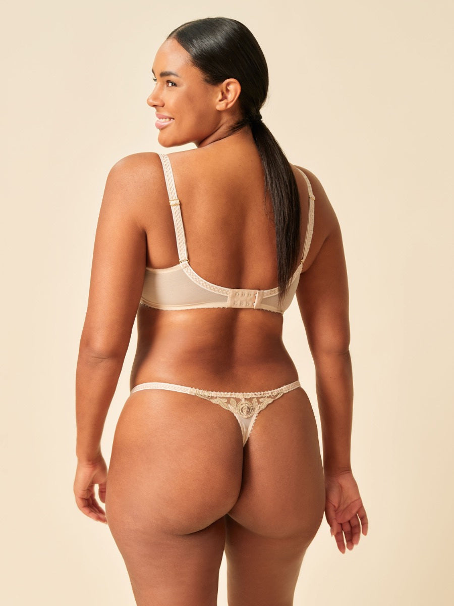 VIP Fleur D'Or Thong in Gold - Gossard