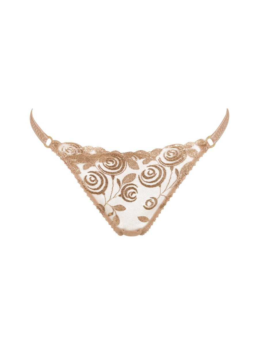 VIP Fleur D'Or Thong in Gold - Gossard