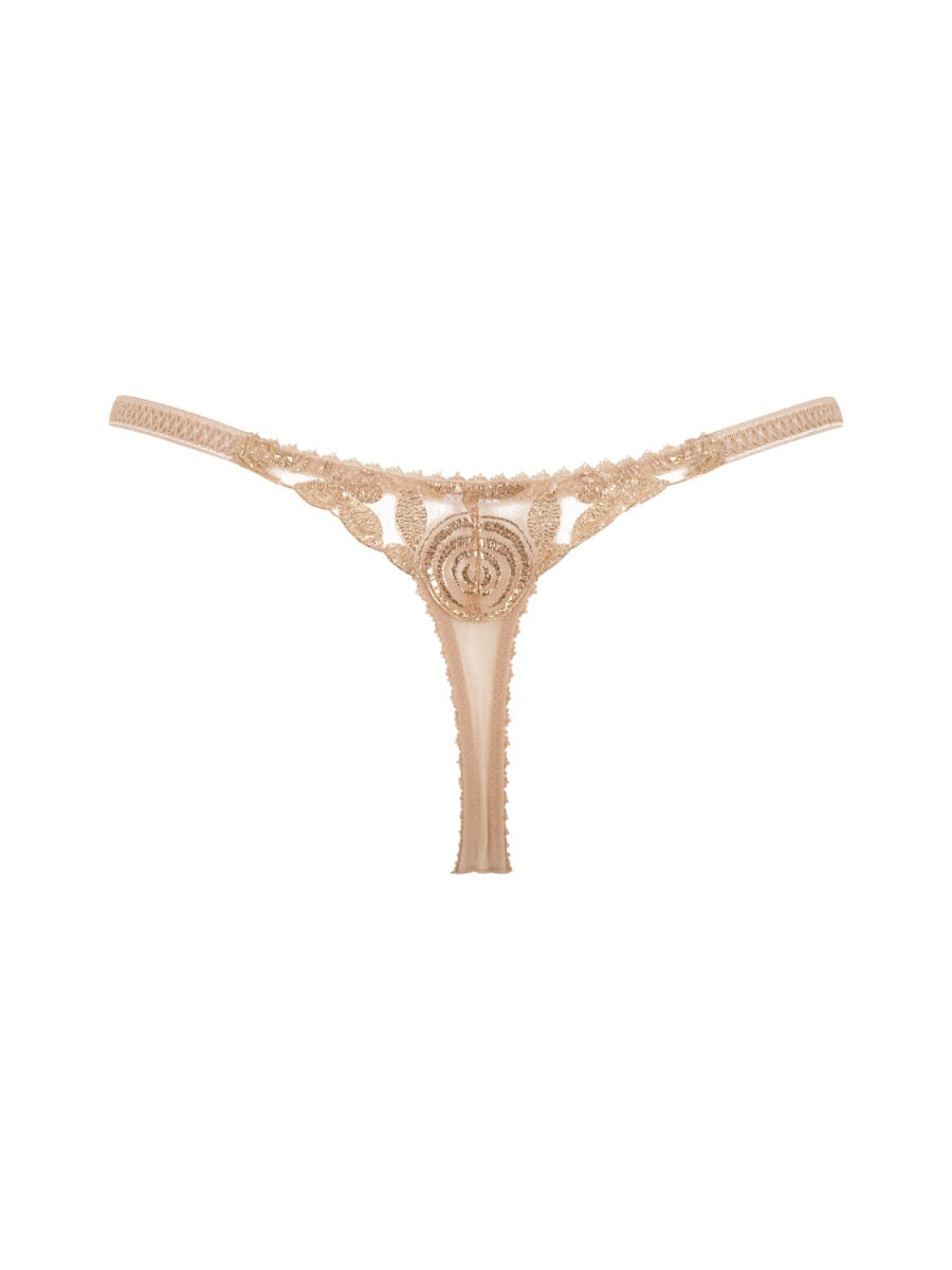 VIP Fleur D'Or Thong in Gold - Gossard